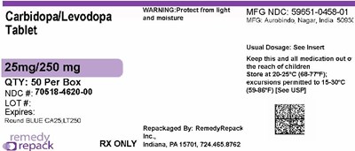 Mm1 (Carbidopa Levodopa 25mg 250mg 70518 4620 00)
